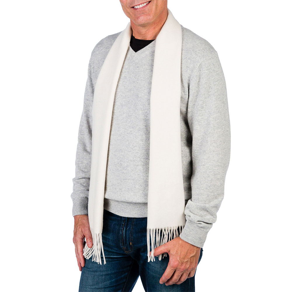 

Тканый шарф Alashan из смеси кашемира (для взрослых), White