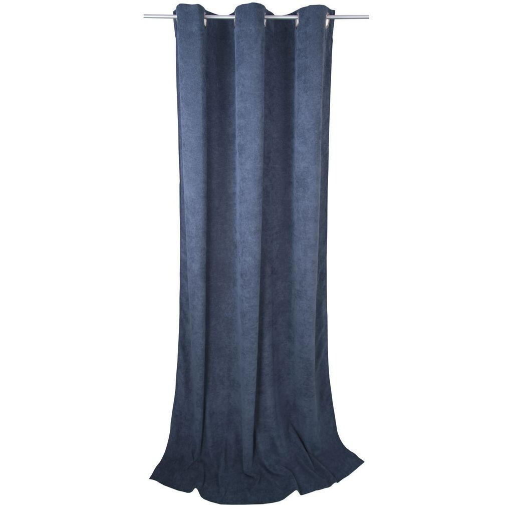 

TOM TAILOR Непрозрачная штора с люверсами CASUAL CORD синяя 140 x 245 см, синий
