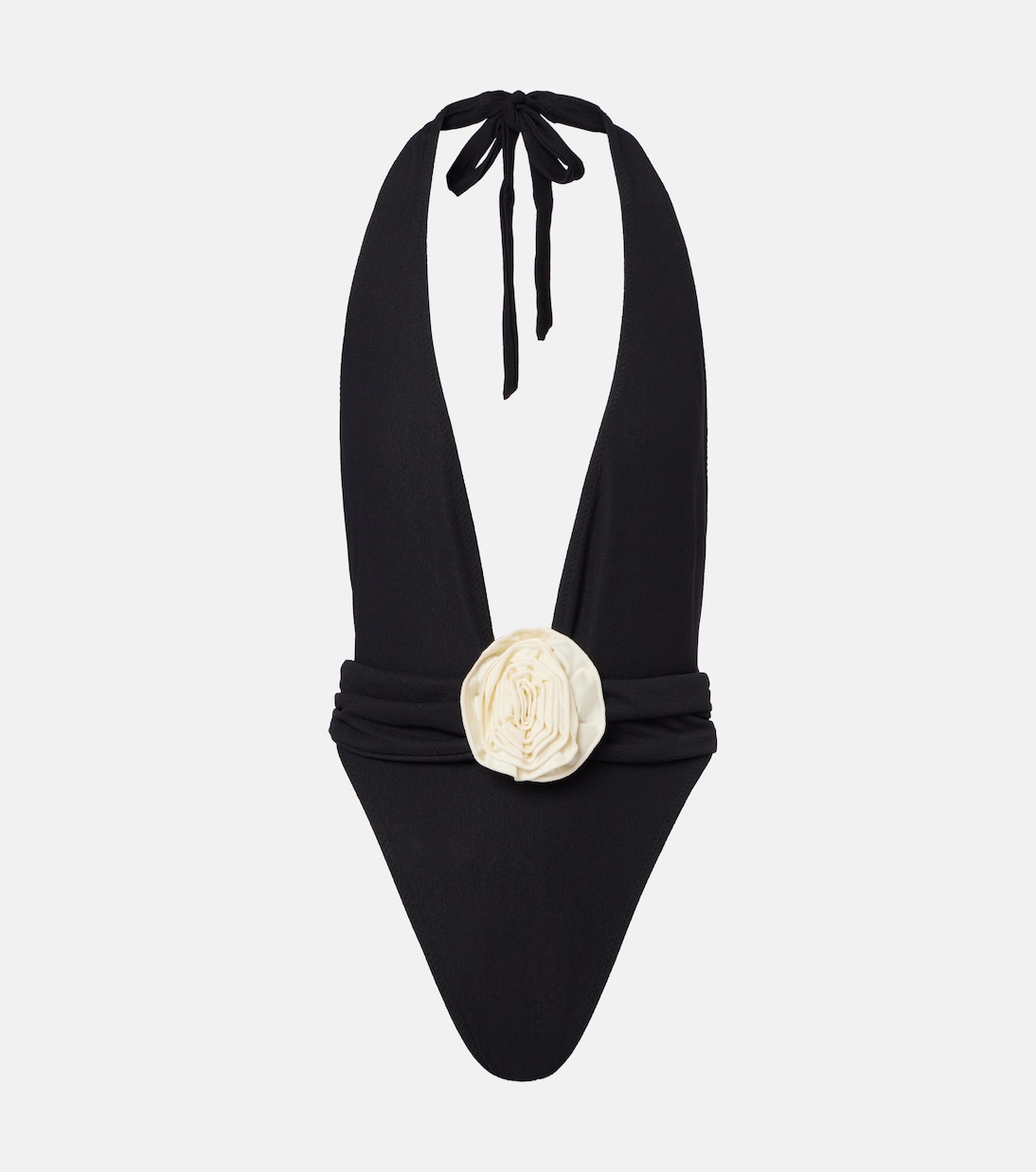 

Купальник с цветочной аппликацией Rose V Same, Faux Suede Black/Cream