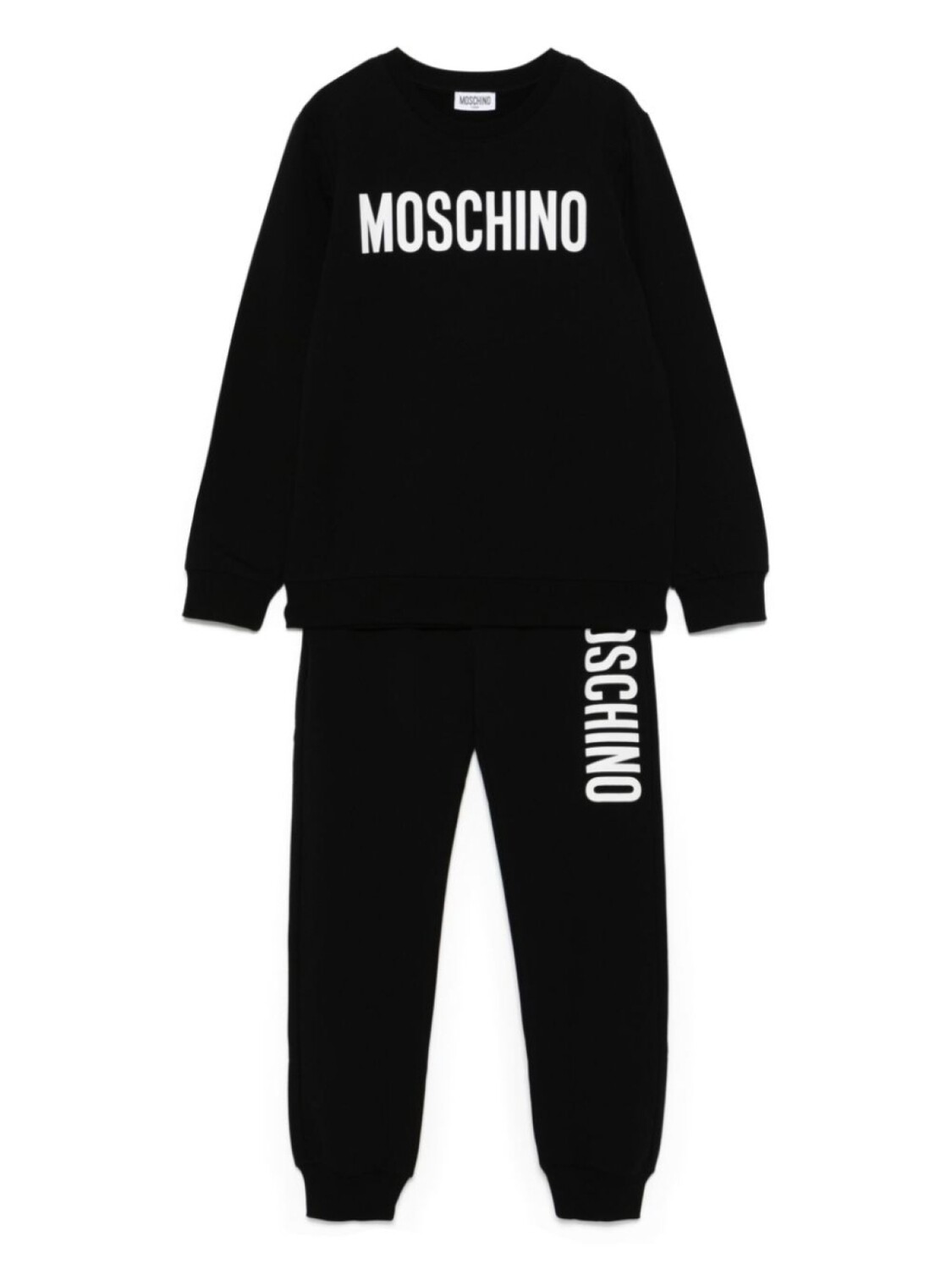 

Детский спортивный костюм с принтом логотипа Moschino Kids, черный
