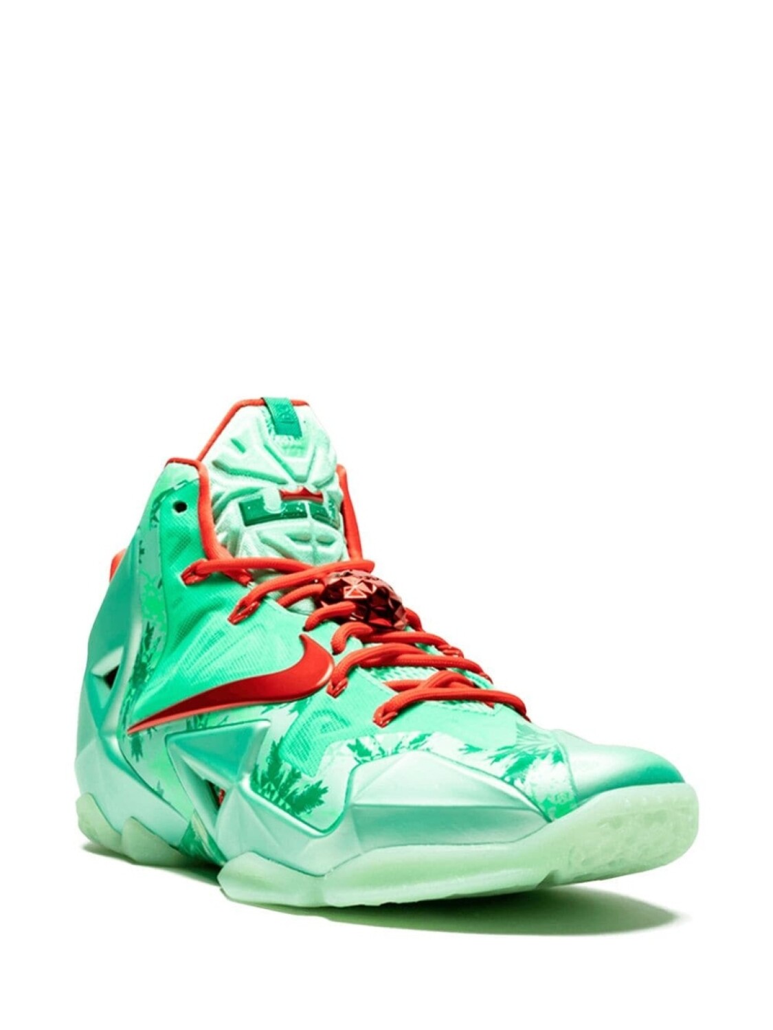 Nike кроссовки Lebron XI, зеленый — фото 2