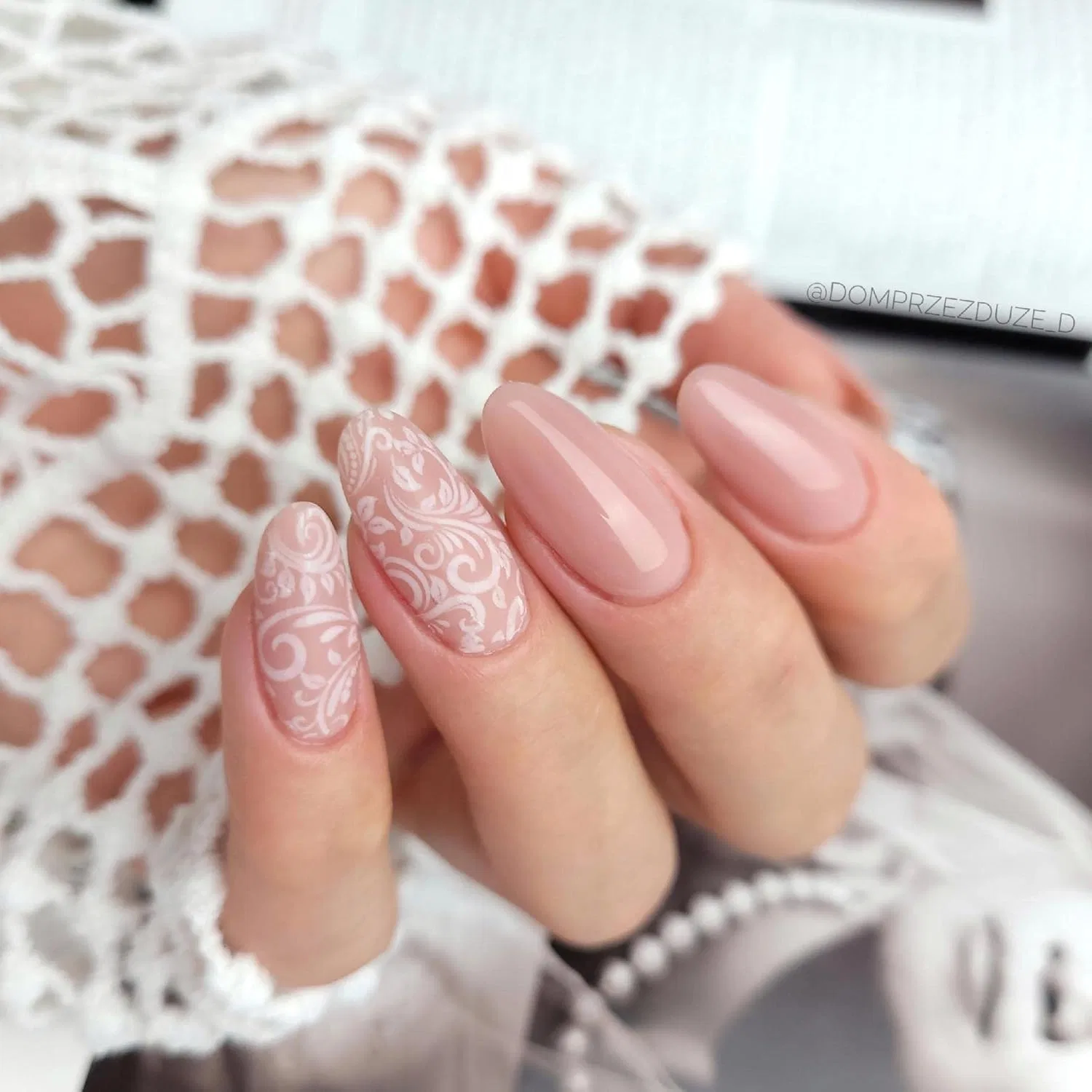 Трансферная фольга для ногтей «White Lace» от Semilac Semilac