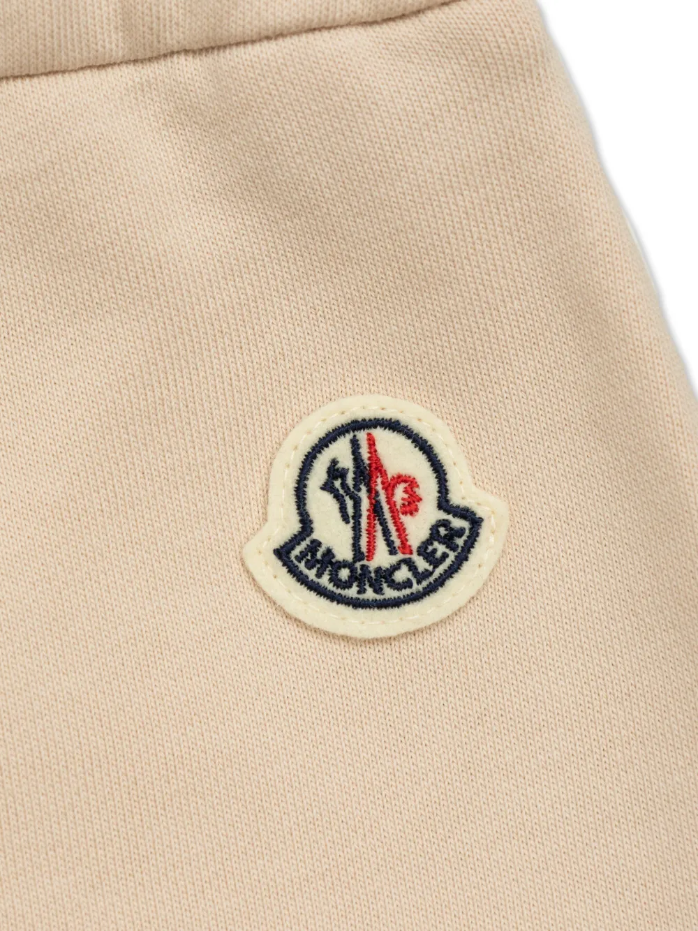 Спортивные брюки с нашивкой-логотипом Moncler Enfant, нейтральный — фото 3