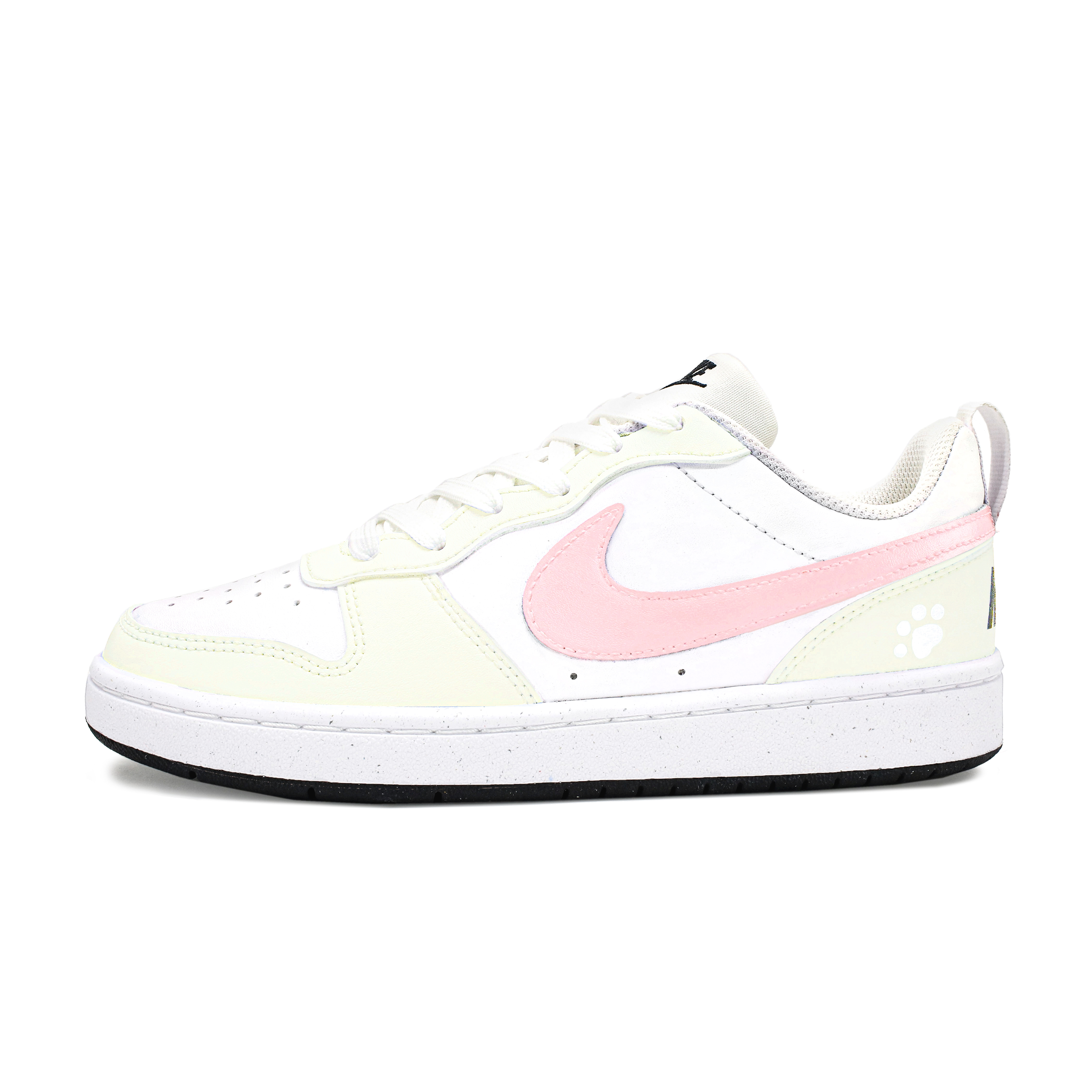 

Низкие детские кроссовки для скейтбординга Court Borough для подростков Nike, желтый/розовый