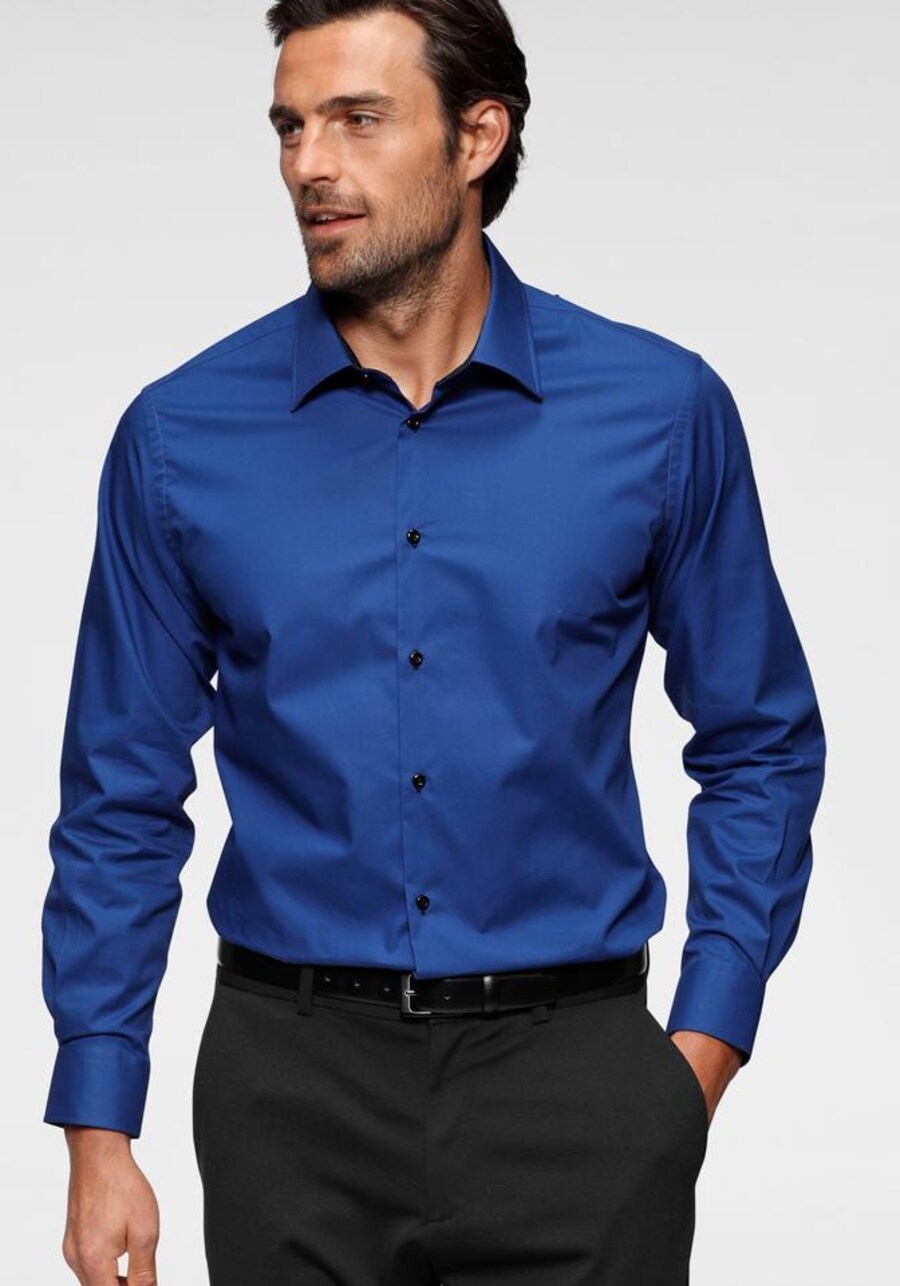 

Деловая рубашка BRUNO BANANI Regular fit Business Shirt, темно-синий
