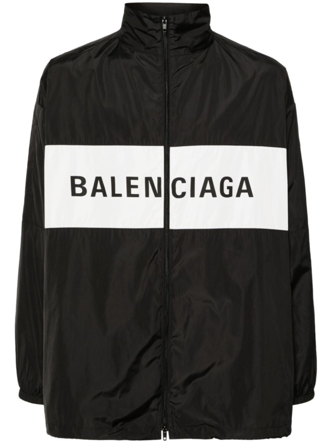 

Balenciaga ветровка на молнии с логотипом, черный