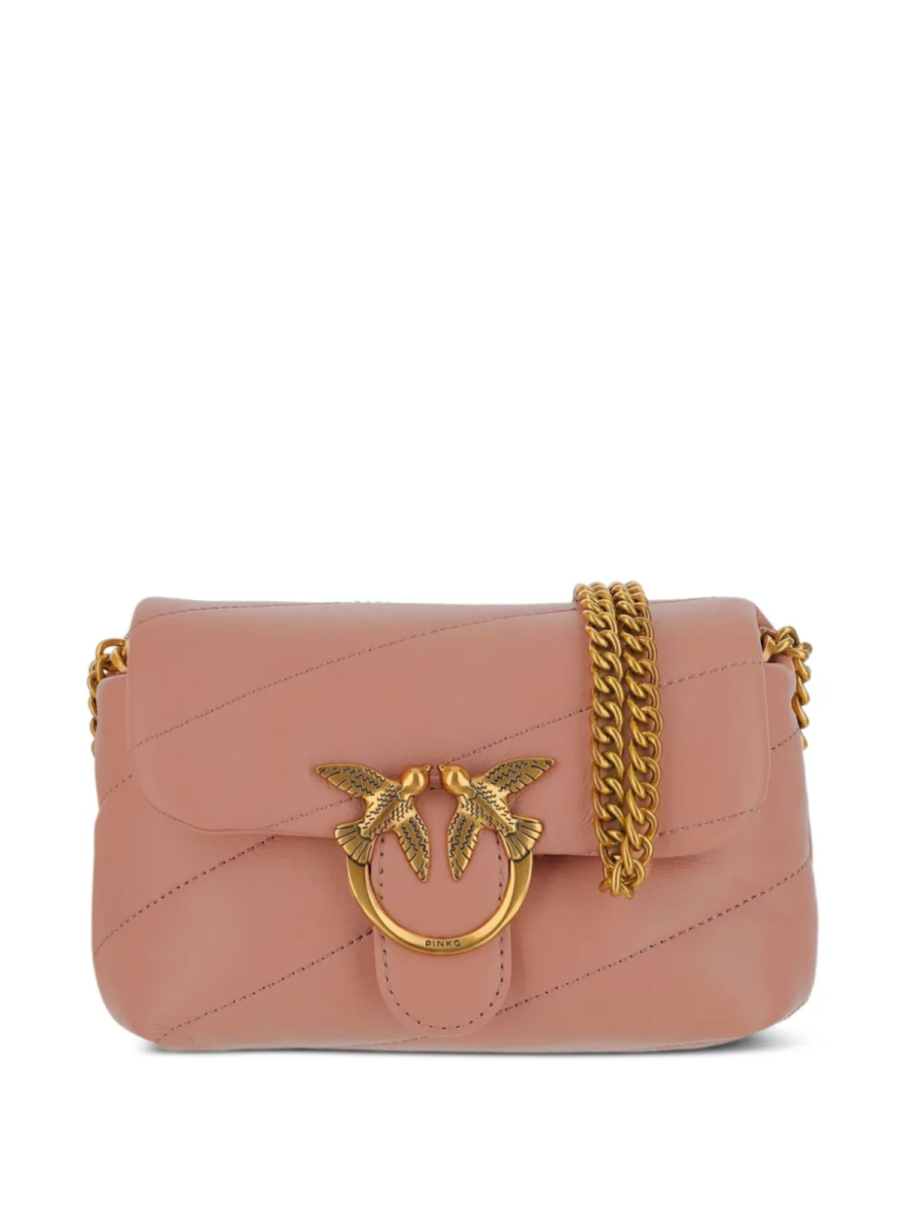 

Сумка через плечо PINKO Love Puff, розовый