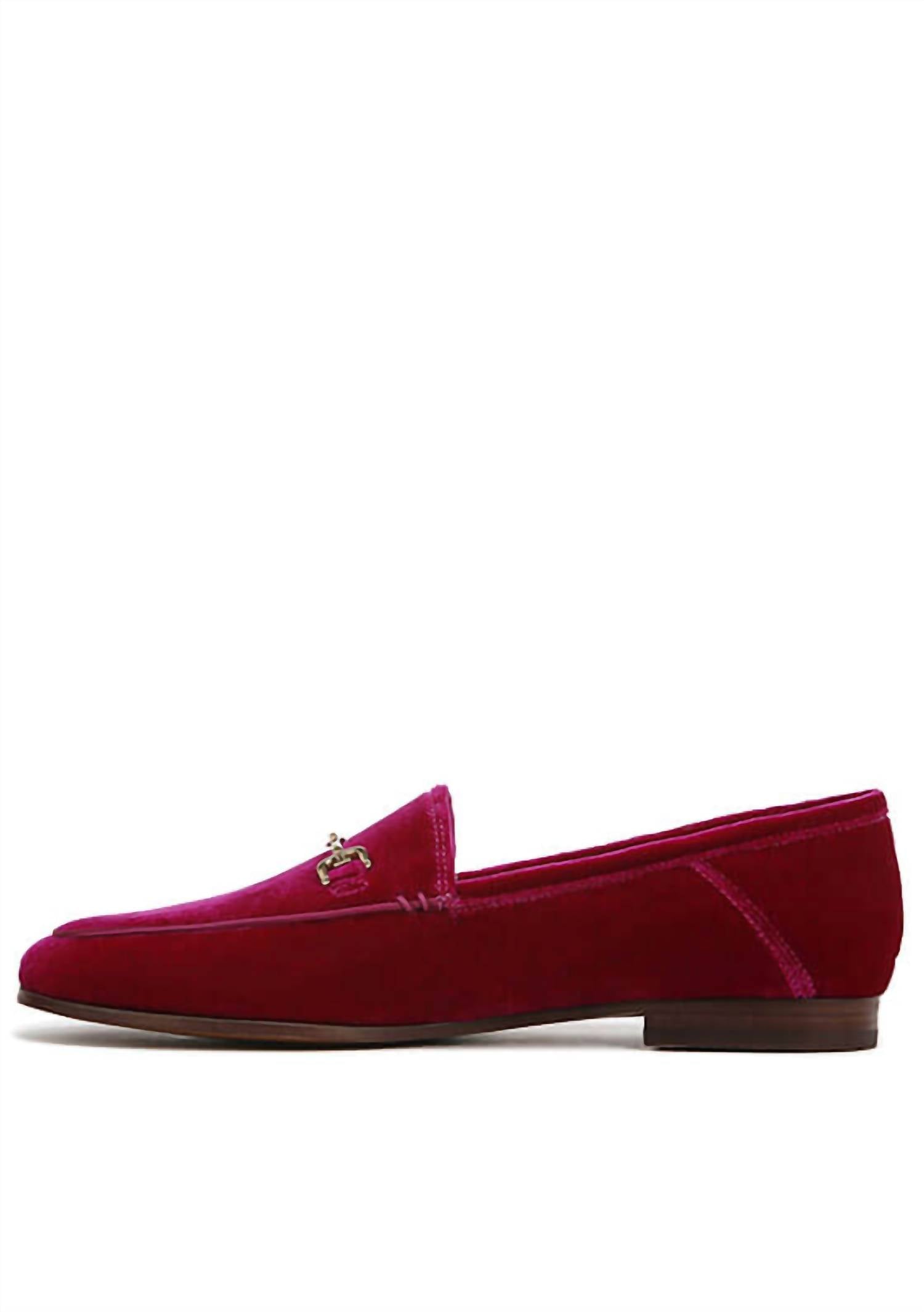 Женские лоферы Loraine с пряжкой в цвете малина Sam Edelman, Raspberry