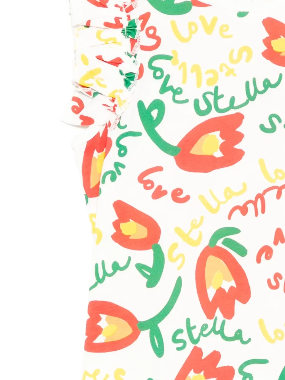 Платье с цветочным принтом Stella Mccartney Kids, белый — фото 3