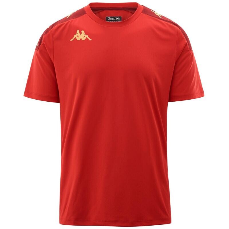 

Мужская быстросохнущая футболка Kappa Gianto с короткими рукавами, цвет rojo