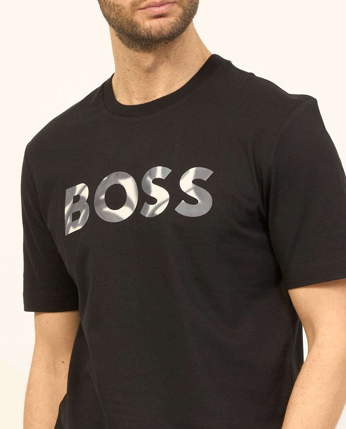 

Мужская футболка с коротким рукавом и круглым вырезом Hugo Boss Thompson 15, черный