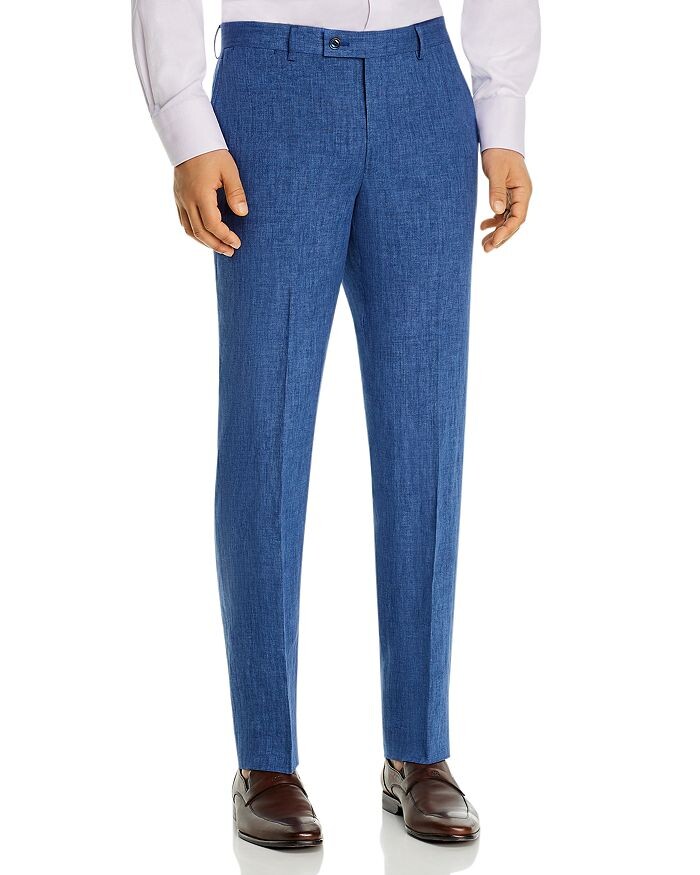

Брюки Delave Slim Fit из льняного костюма Robert Graham, Синий, Брюки Delave Slim Fit из льняного костюма Robert Graham