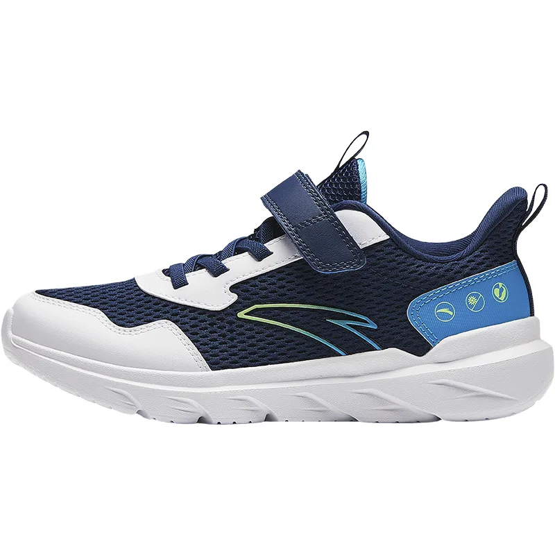 Antakids Детские кроссовки для бега low top с дышащей легкой амортизацией sea blue white unisex