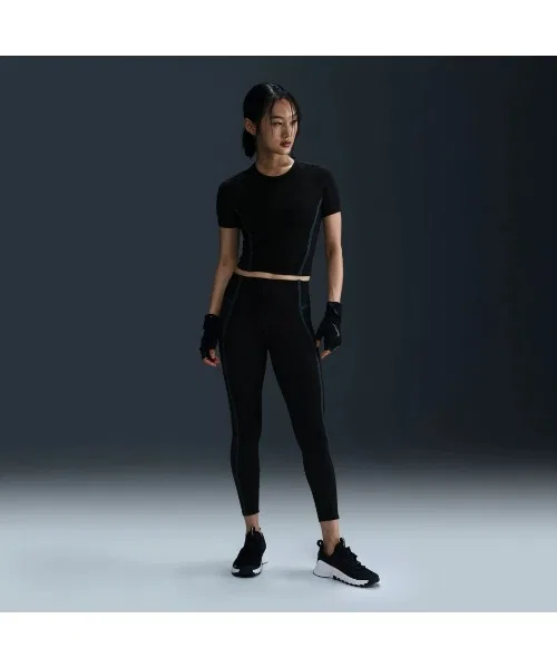 Топ Nike ONE Dri-FIT SS, женский, красный — фото 4