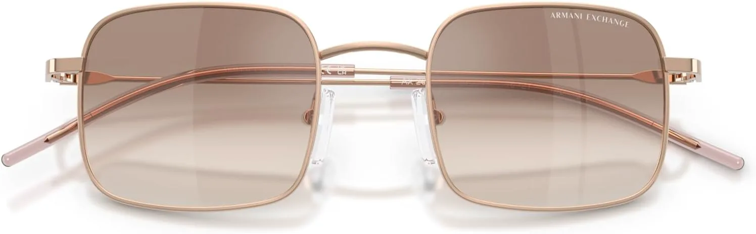 

Солнцезащитные очки Armani Exchange AX AX2055S, серебристый с прозрачным градиентом, светло-голубой, 46 мм, Shiny Rose Gold/Clear Gradient Brown Mirrored Silver