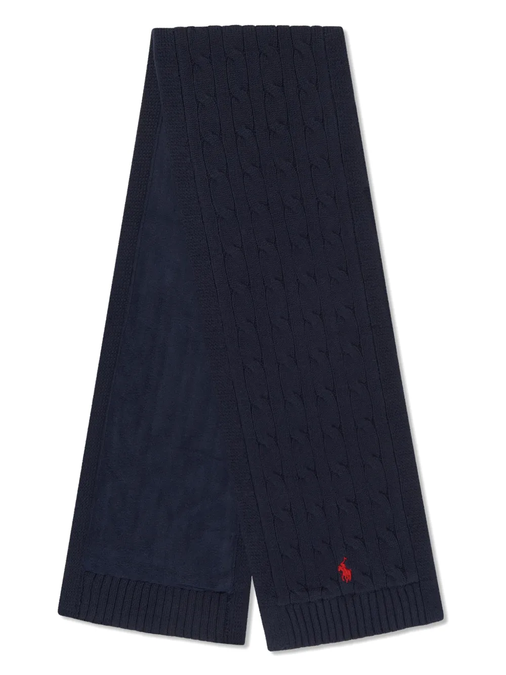 

Шерстяной шарф фактурной вязки POLO RALPH LAUREN KIDS, синий