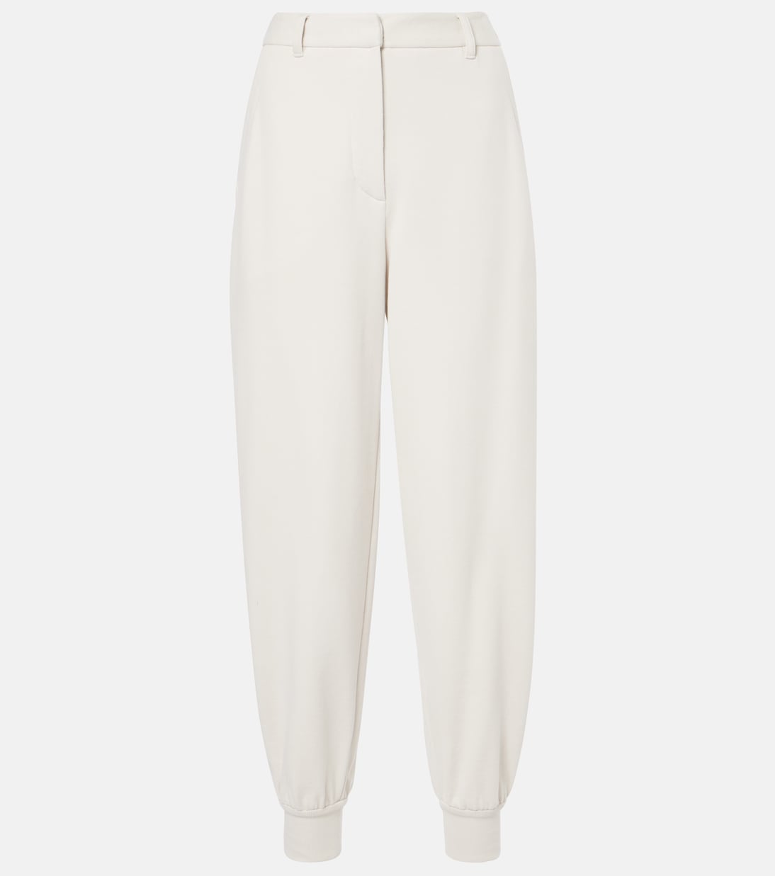 

Спортивные брюки из хлопкового джерси Brunello Cucinelli, Warm White
