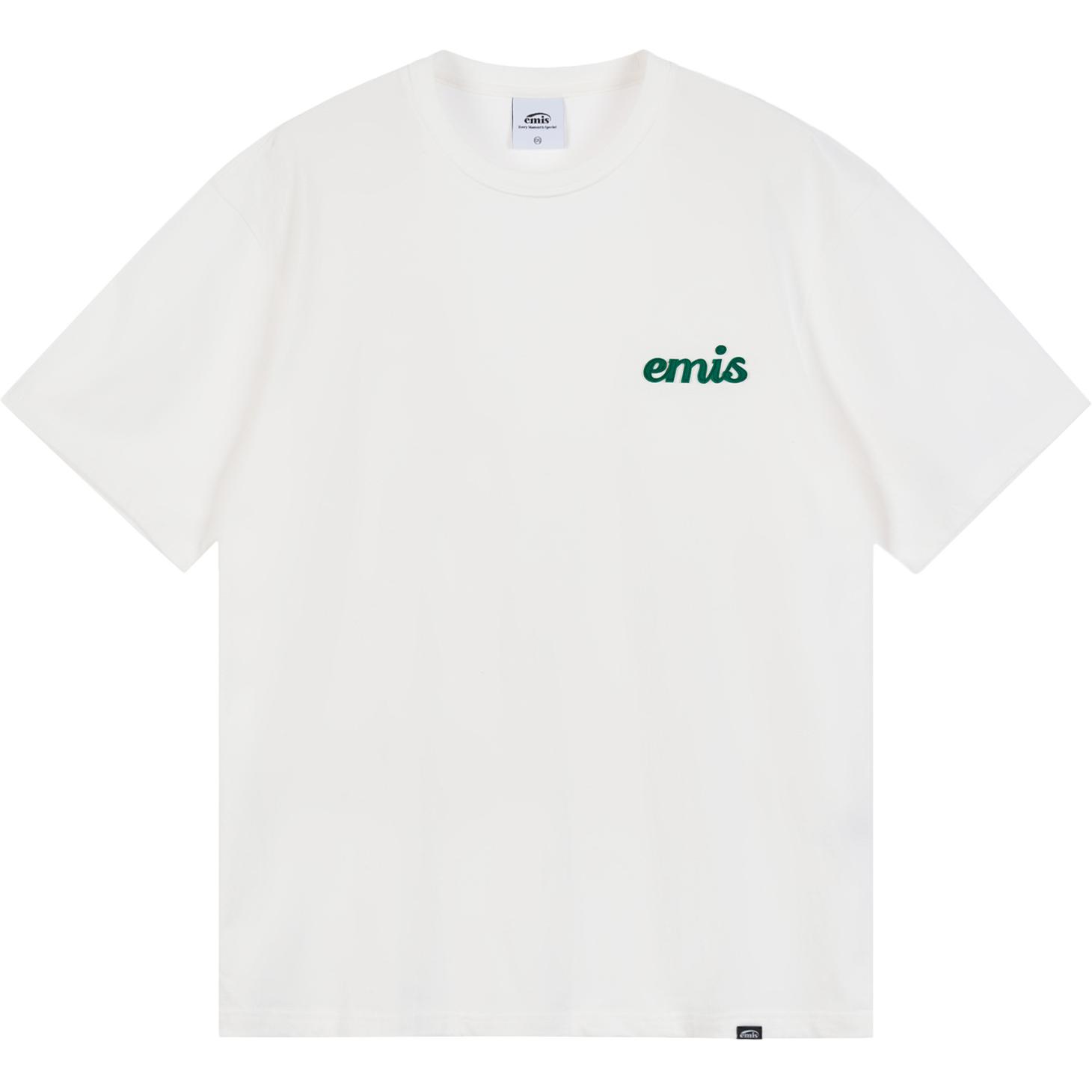 

Футболки Unisex с круглым вырезом, умеренно прямого кроя Emis, белый