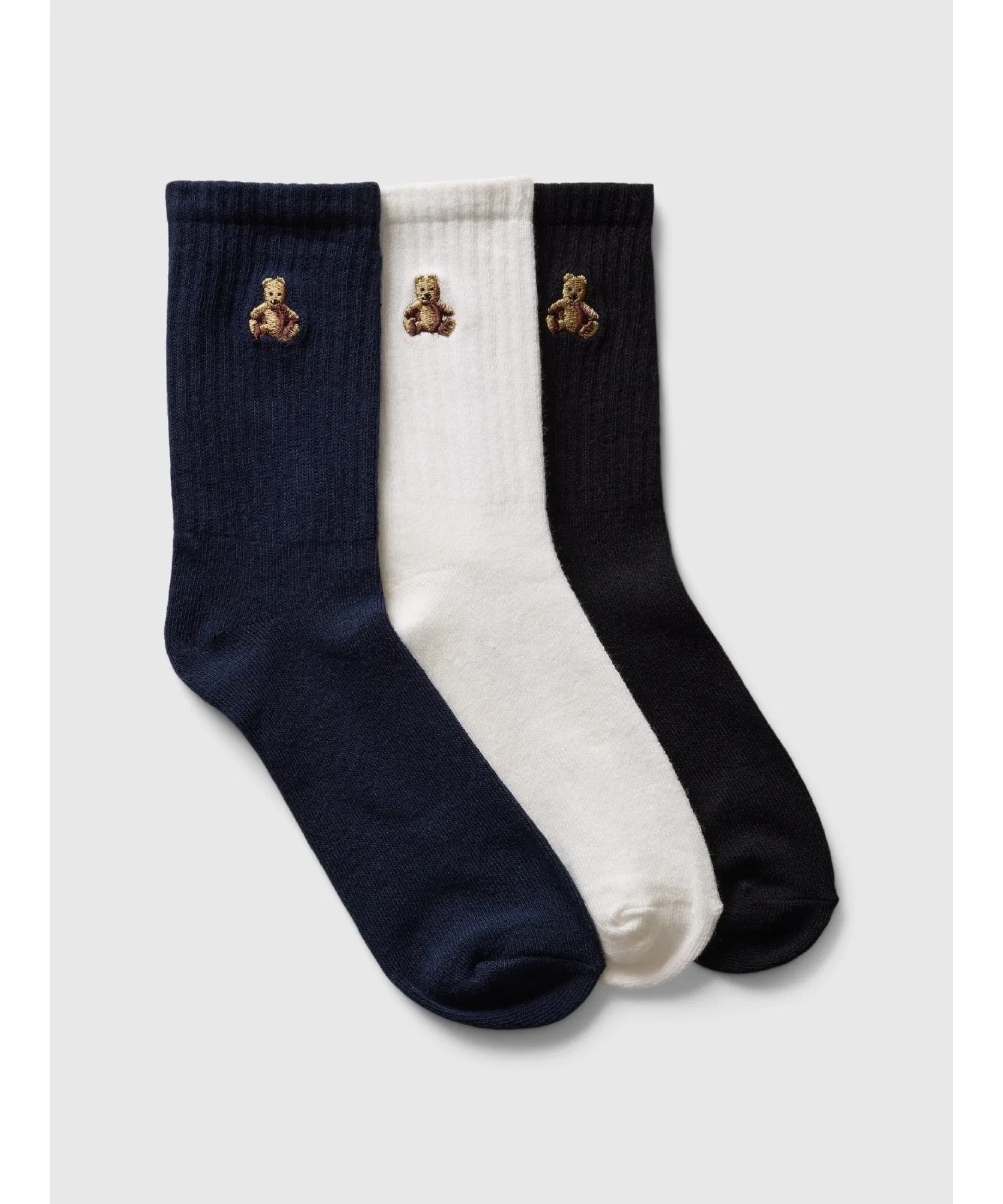 Набор из 3 пар носков babyGap Brannan Bear Crew Socks.