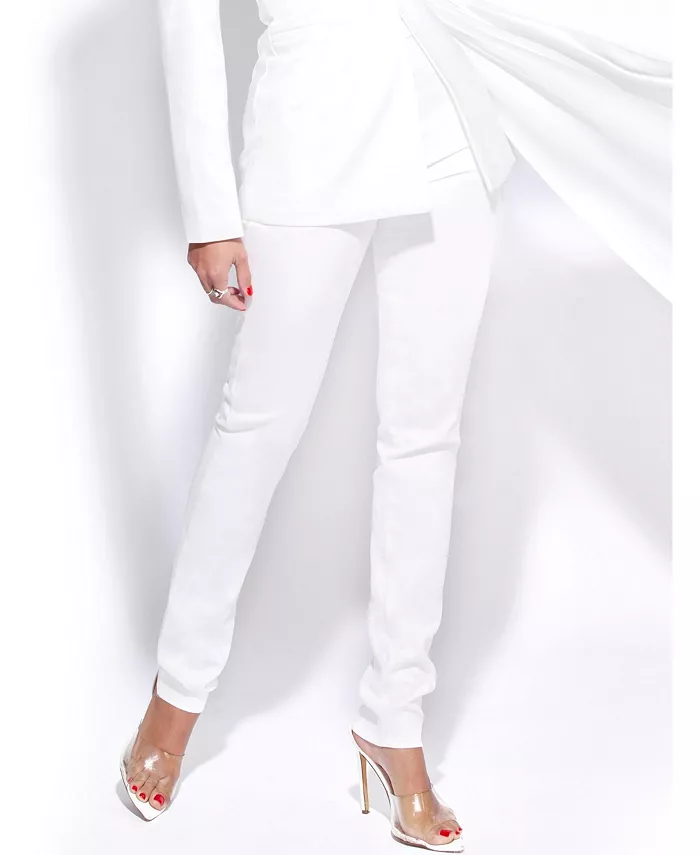 

Женские облегающие брюки Vayla White Crepe Miss Circle, белый