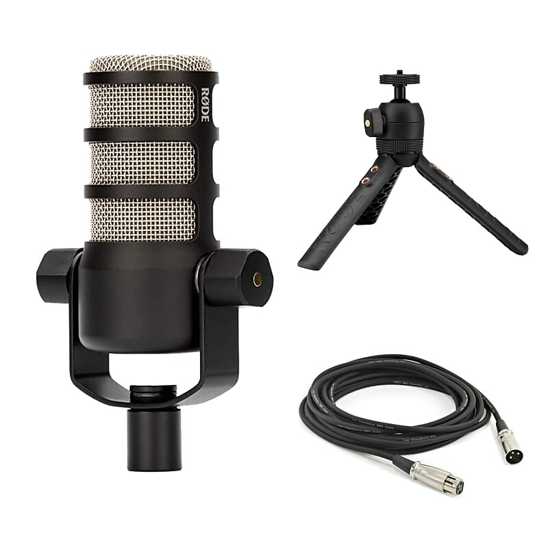 

Микрофон для подкастов RODE PodMic, Tripod2, XLR, Cloth