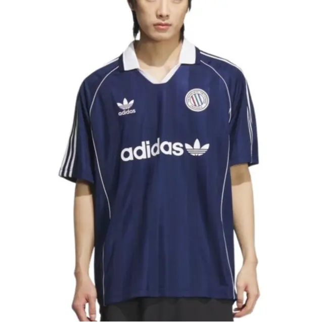 Футболка Soccer Jersey Men's Adidas Originals, темный индиго — фото 2