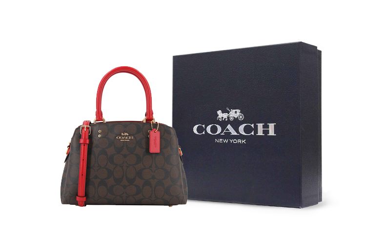 

COACH Сумка кроссбодди из кожи и текстиля мини женская