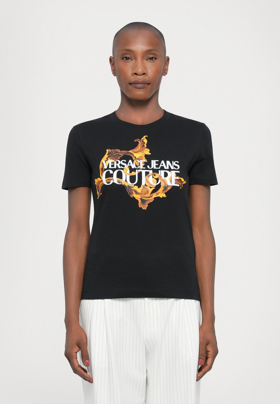 

Футболка Versace Jeans Couture LOGO BAROQUE, Black/Gold Coloured/Black