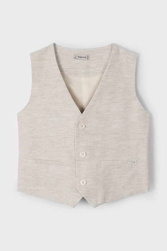 

Детская льняная жилетка Mayoral, бежевый