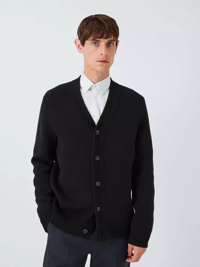 

Кардиган Kin John Lewis Cotton Knit, цвет black/beauty