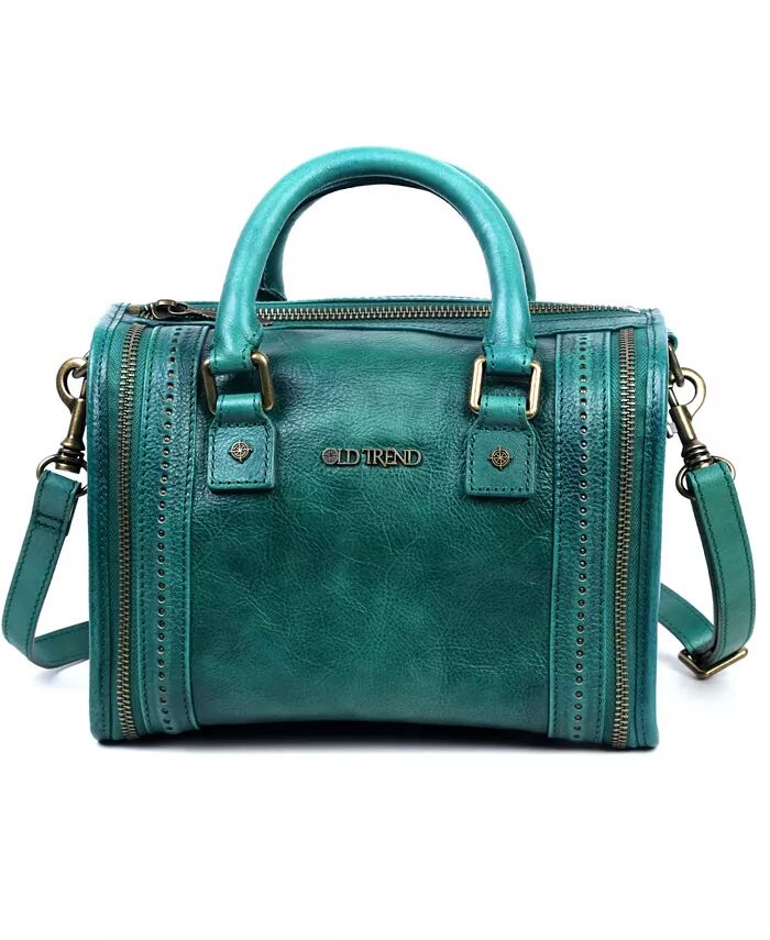 

Женская сумка через плечо Mini Trunk из натуральной кожи OLD TREND, синий