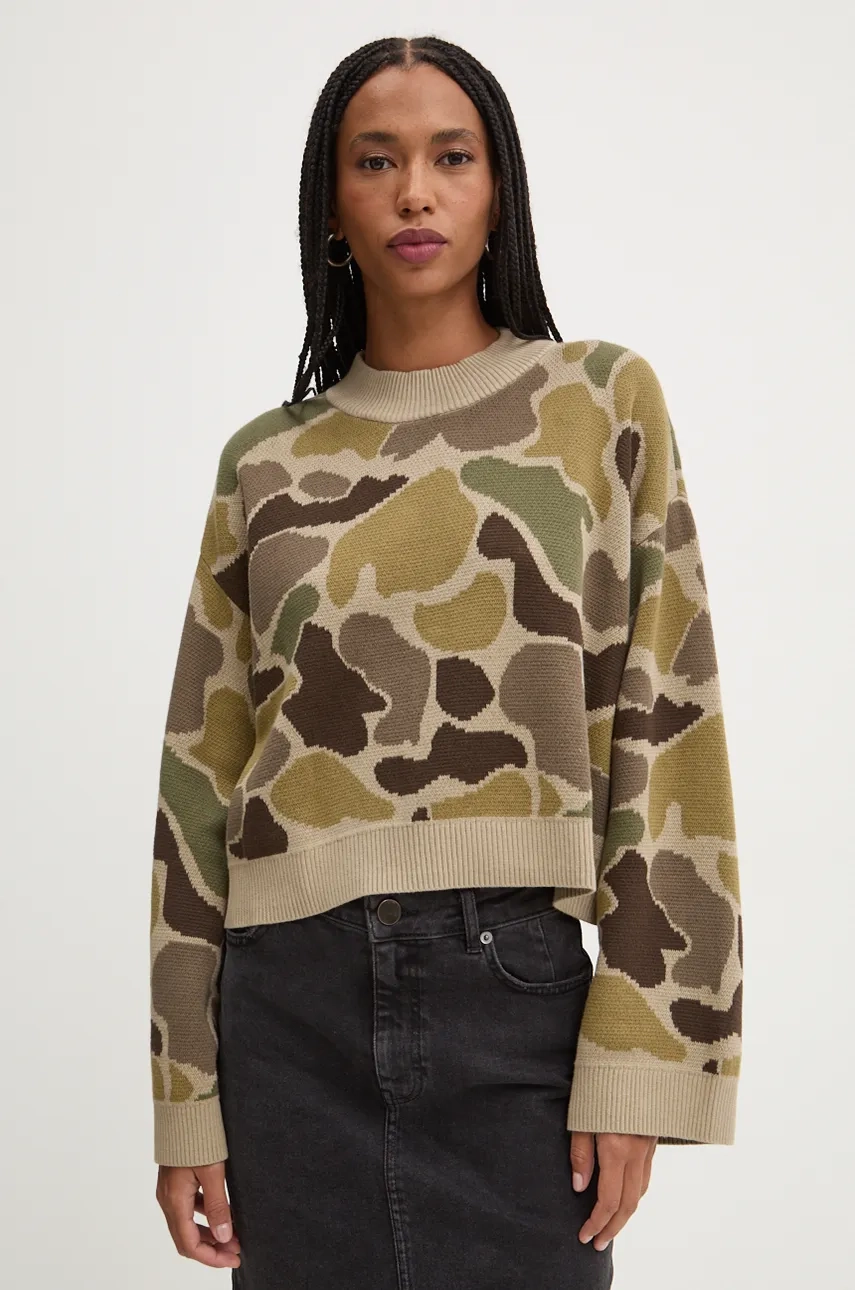 

Хлопковый свитер Vans, зеленый