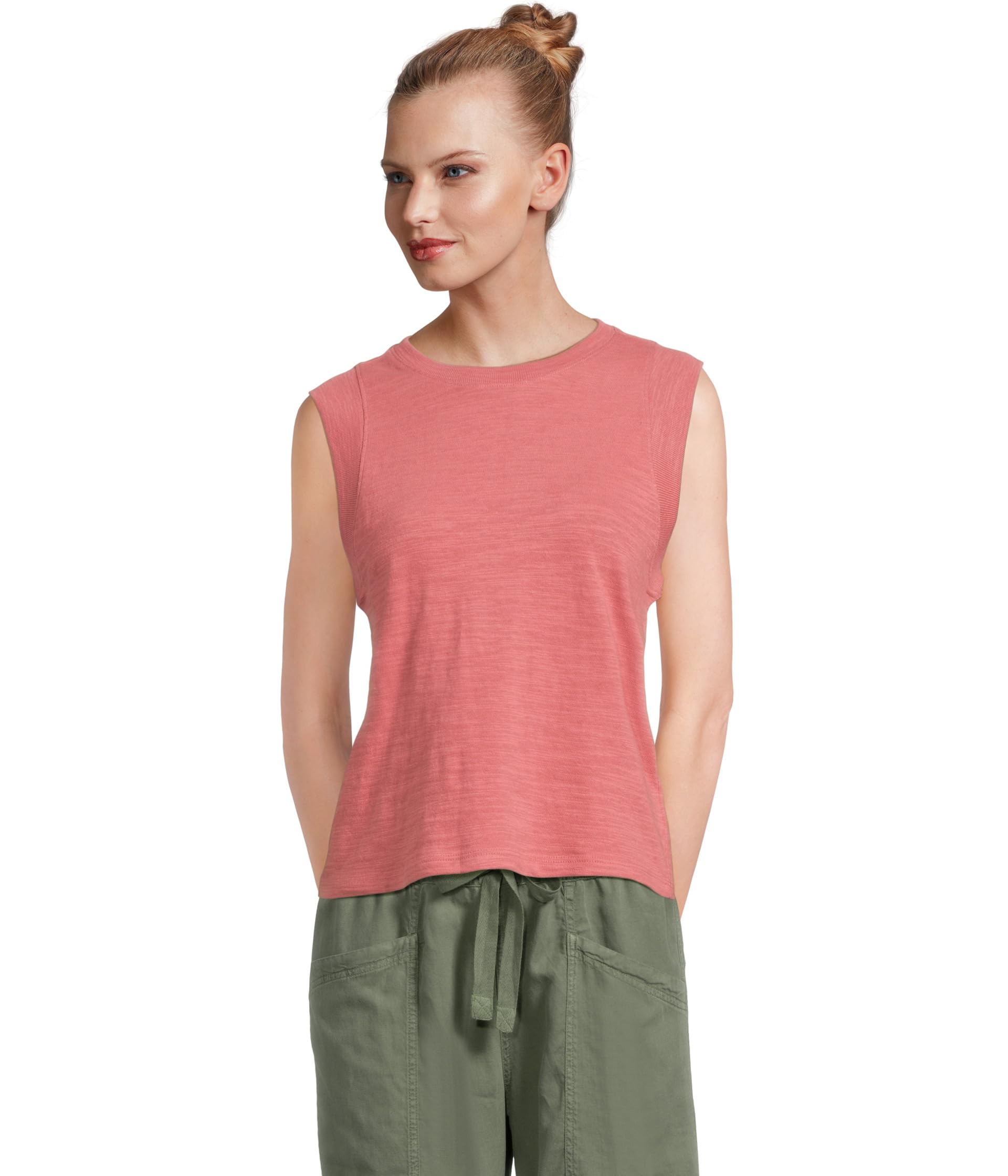 

Топ Faherty Sunwashed Slub Muscle Tank, цвет Baroque Rose