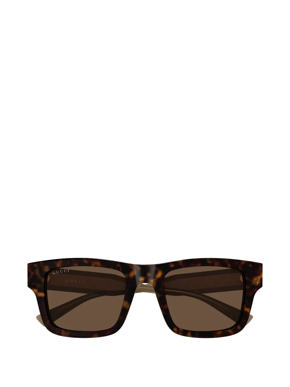 

Солнцезащитные очки в квадратной оправе Gucci, коричневый