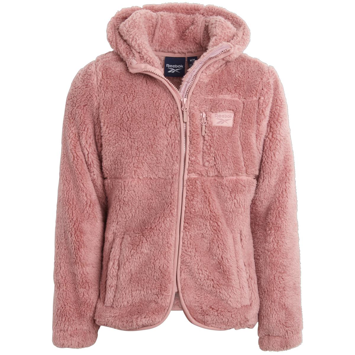 

OLRB714EC Женская флисовая куртка с логотипом Reebok, цвет dark dusty rose