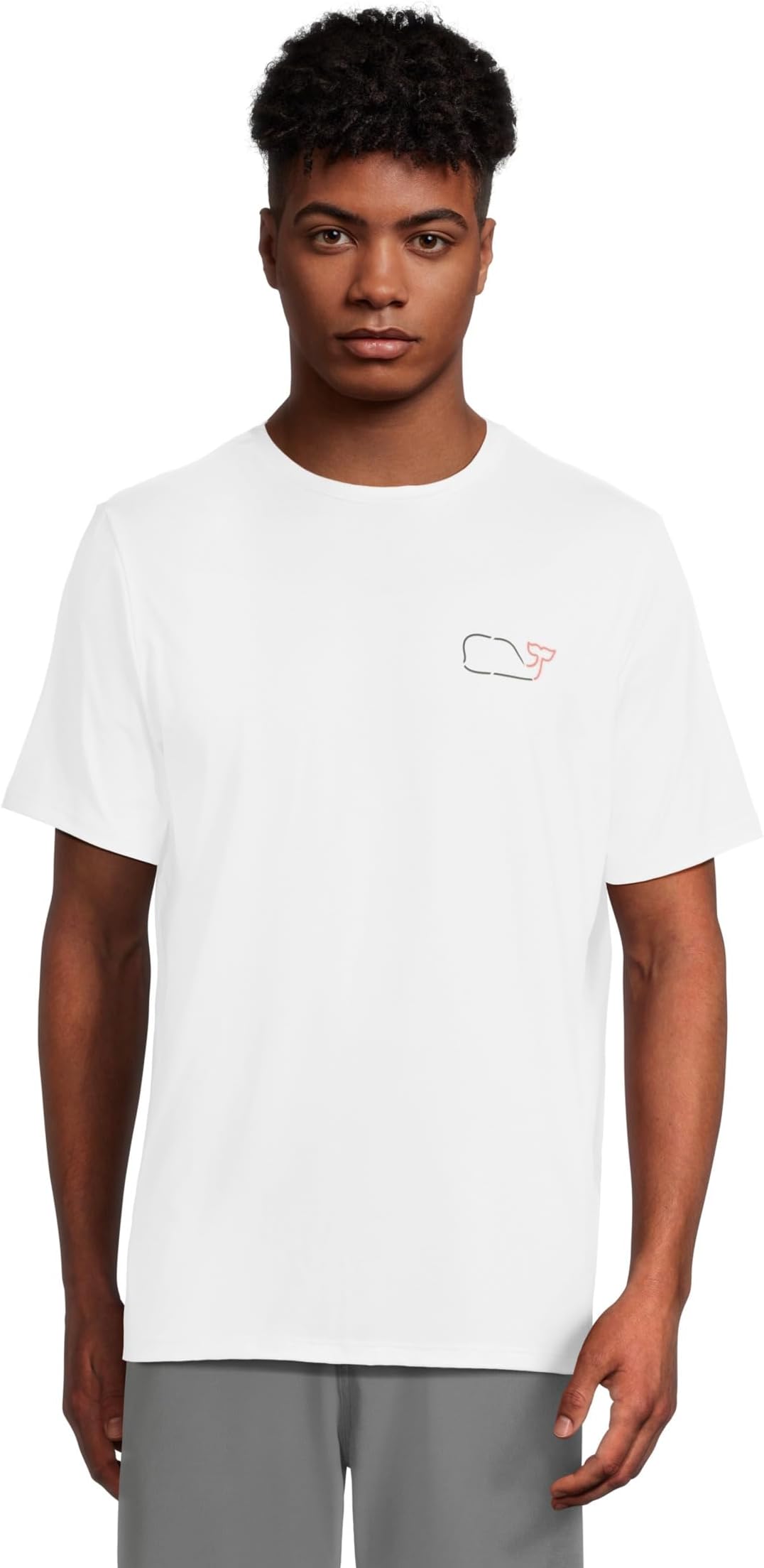 

Футболка Vineyard Vines Otg Whale Outline Short Sleeve Tee, White Cap
