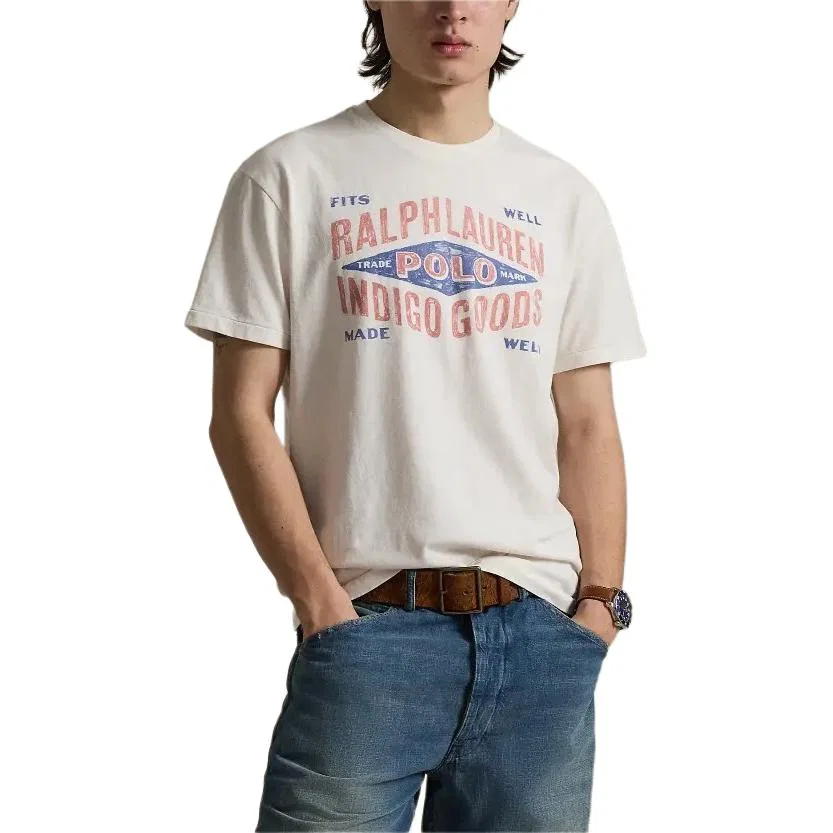 Футболка Classic Fit Jersey Graphic Polo Ralph Lauren, White — фото 4