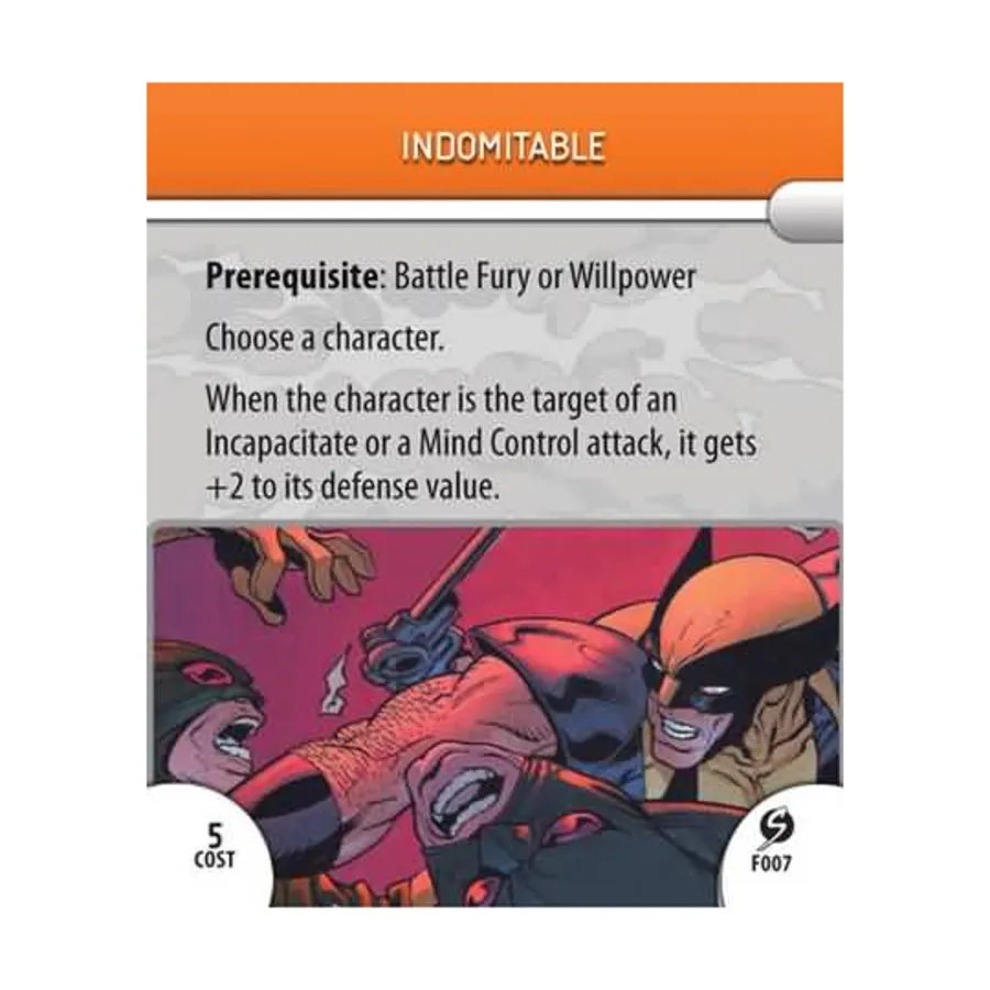 

Карта подвига - Неукротимый, Marvel HeroClix - Sinister - Singles
