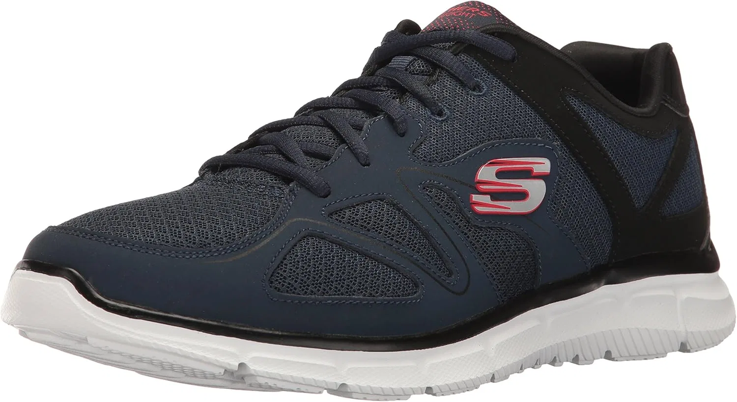 Мужские кроссовки Skechers Satisfaction 58350-bbk, 2-Black Navy Black