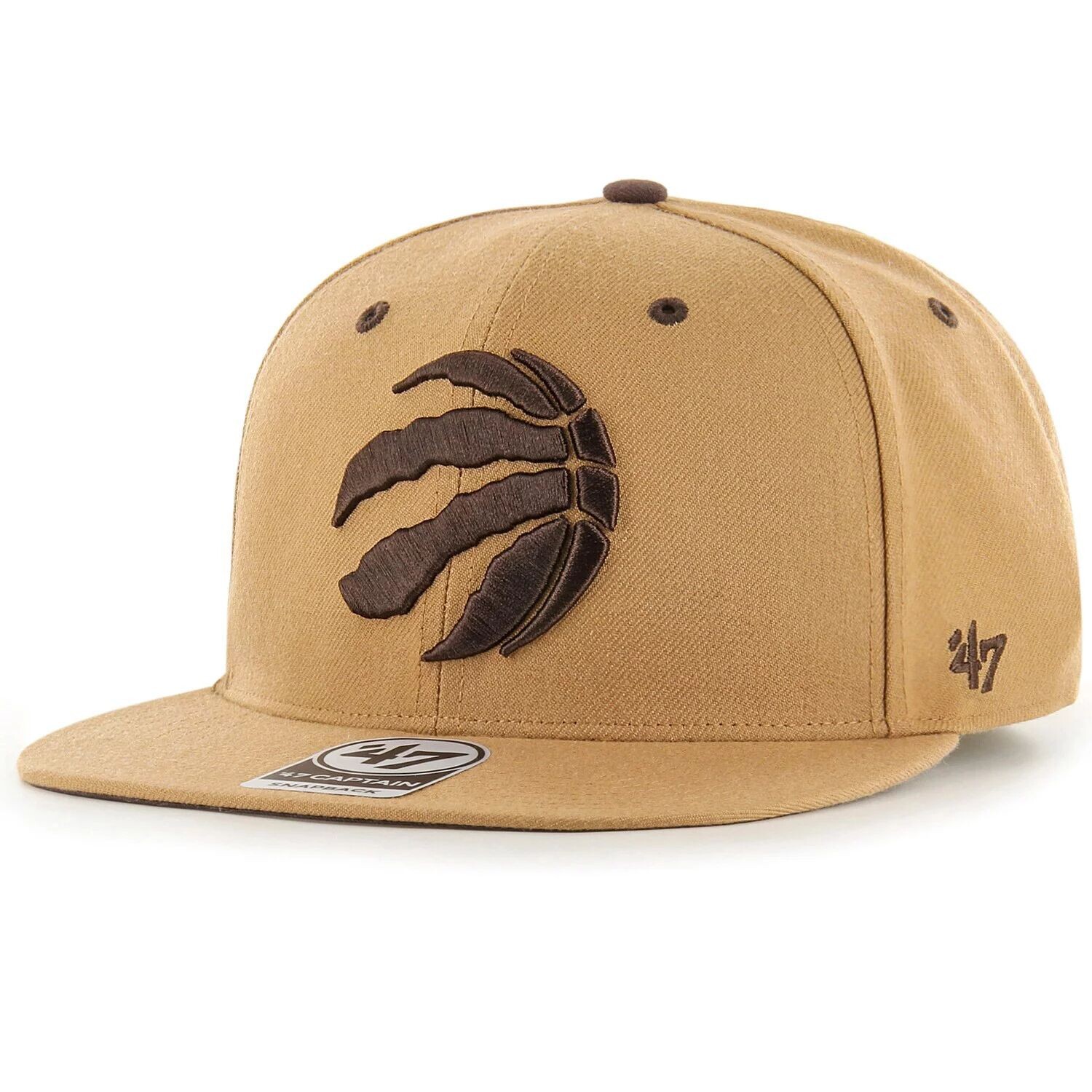 

Мужская кепка Snapback Toffee Captain '47 светло-коричневого цвета Toronto Raptors