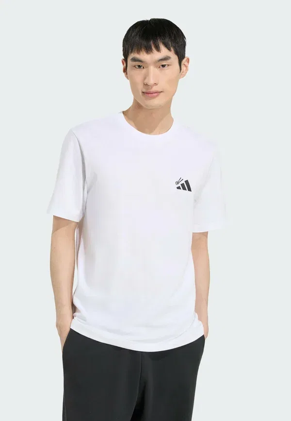 Футболка с принтом суши Adidas Sportswear, белый — фото 2