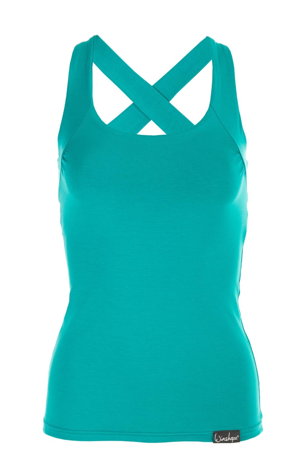 

Спортивная футболка Winshape Cross Back Top WVR25, цвет ocean green