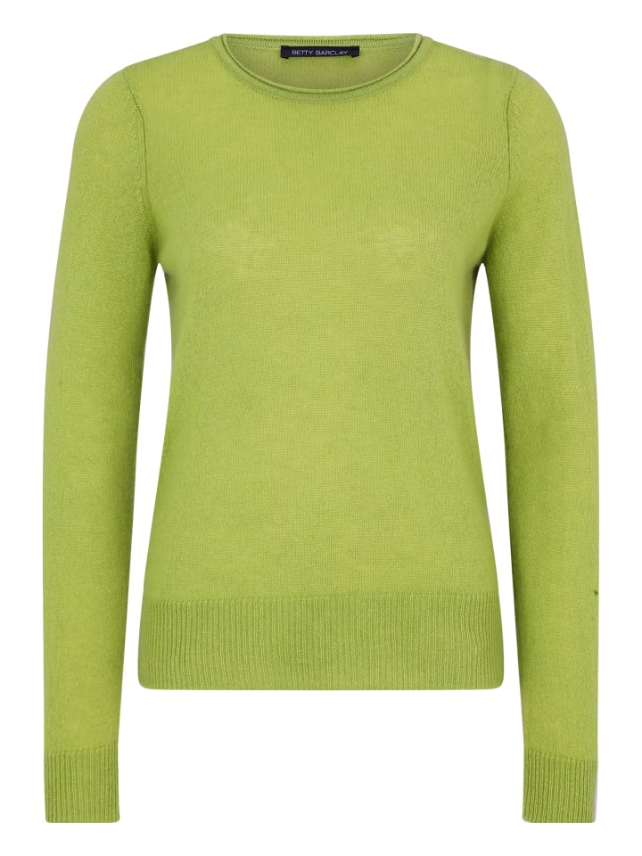 

Betty Barclay Кашемировый свитер с круглым вырезом, цвет «Свежий мох»