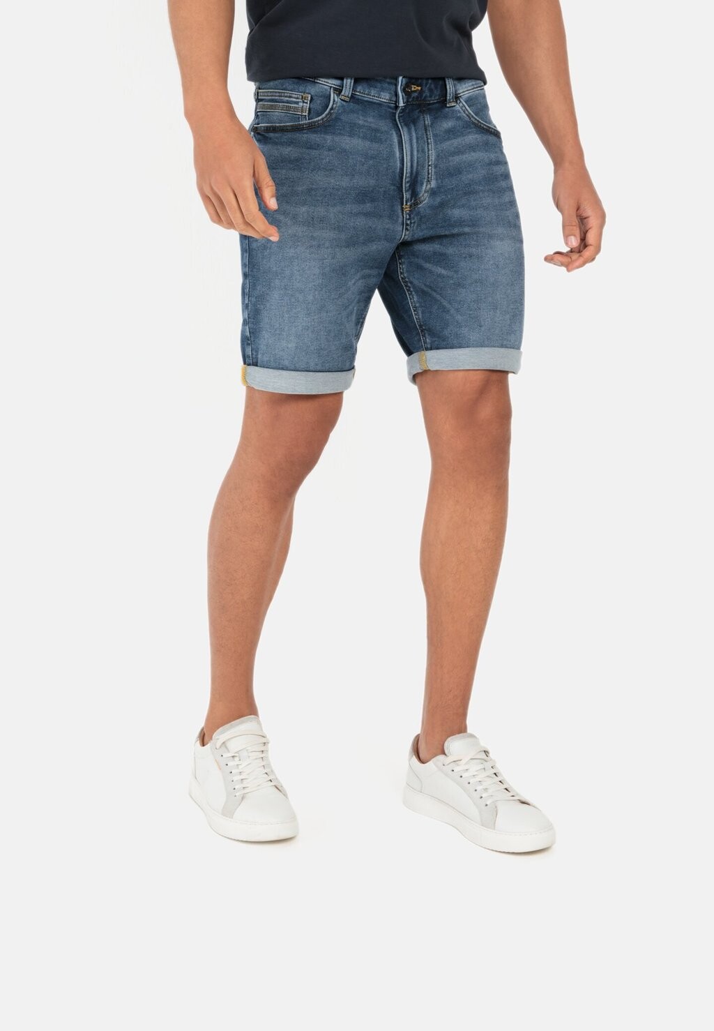 

Джинсовые шорты POCKET HERREN camel active, синий