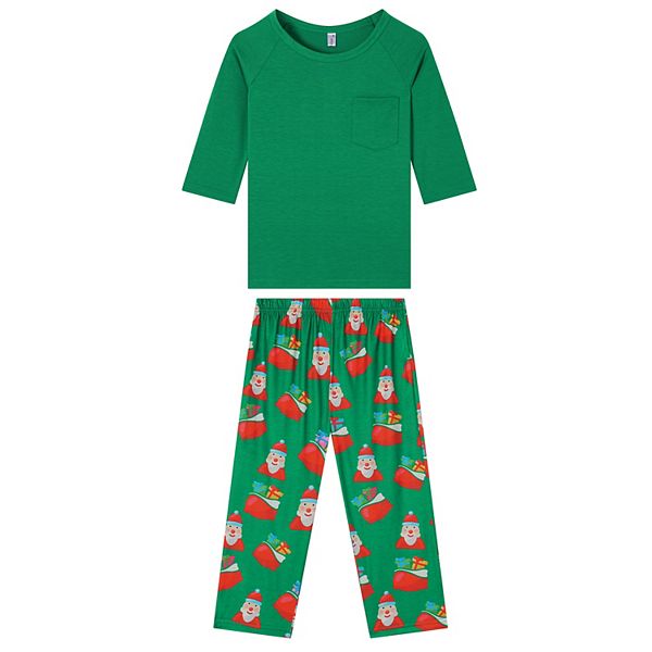 Пижама santa loungewear с длинным рукавом для детей Cheibear — фото 2