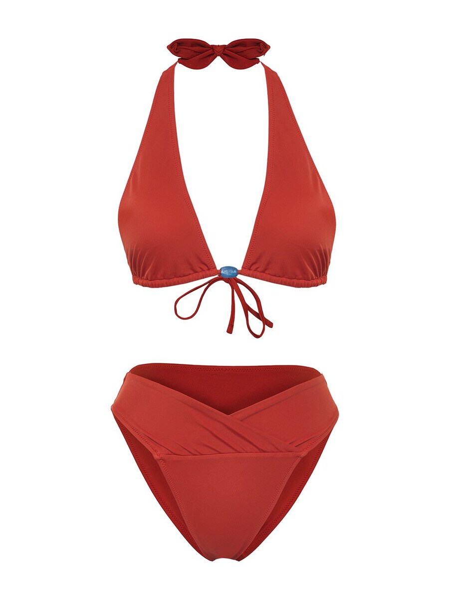 

Треугольное бикини Trendyol, цвет Carmine red