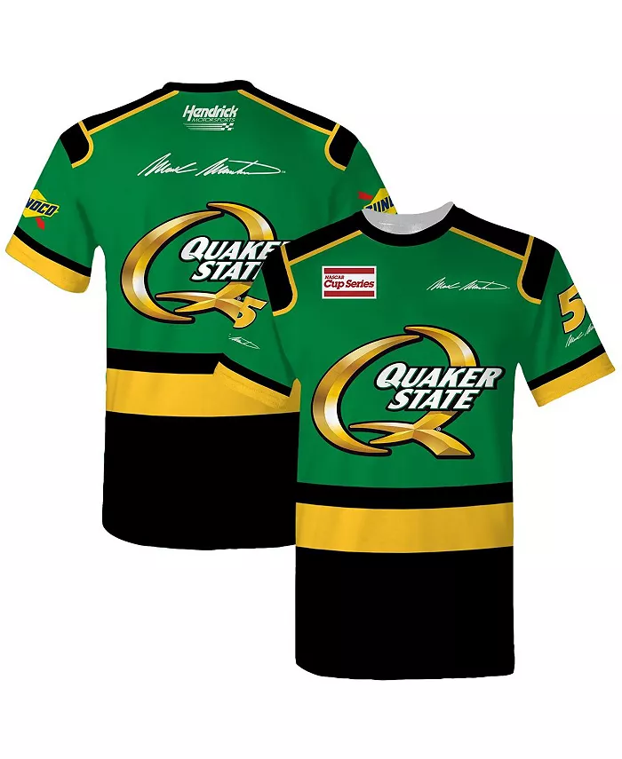 

Мужская зеленая футболка Mark Martin Quaker State Legend Uniform Hendrick Motorsports Team Collection