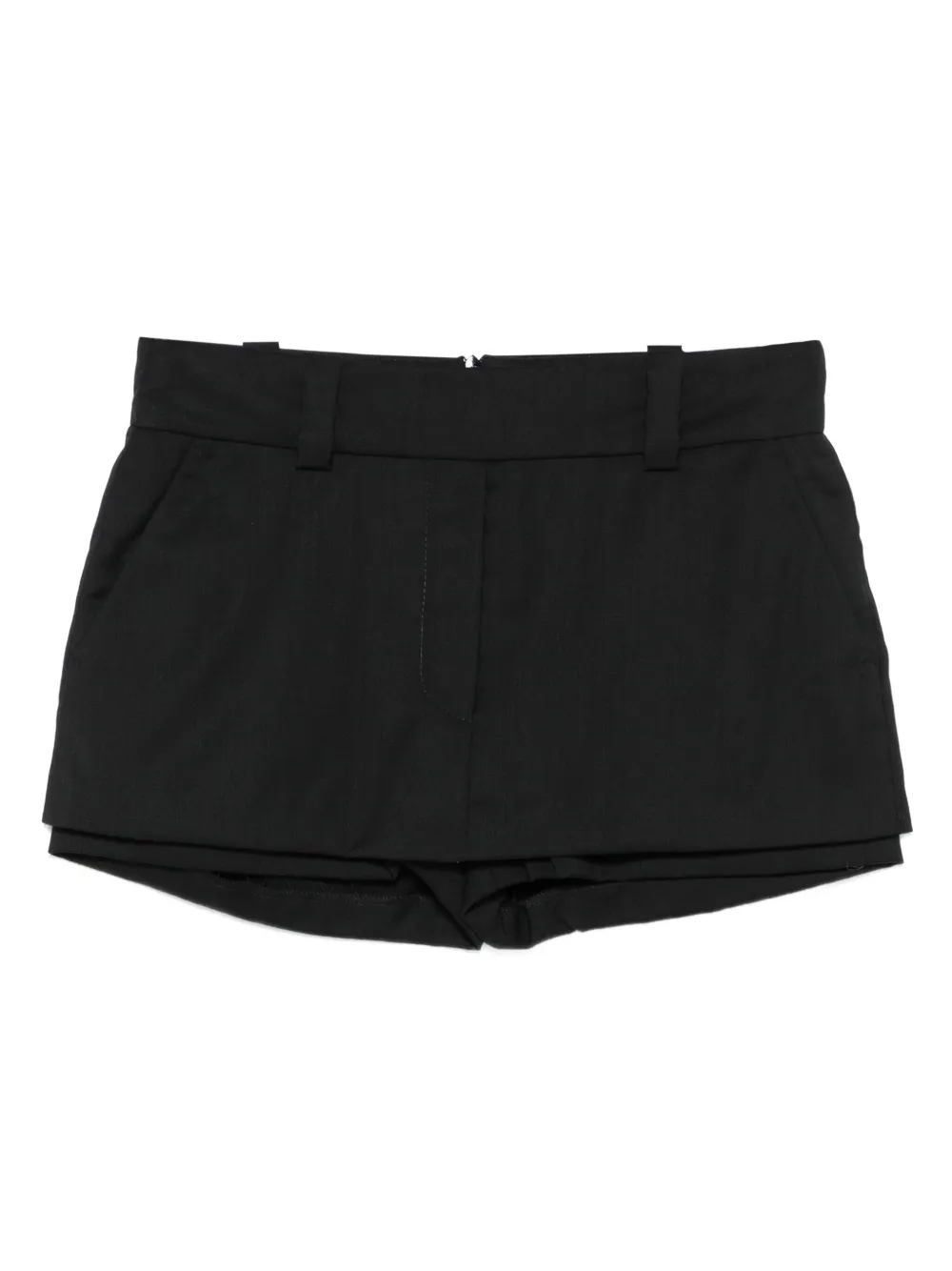 

Многослойные шерстяные шорты Vestiaire d'un Oiseau Libre, черный