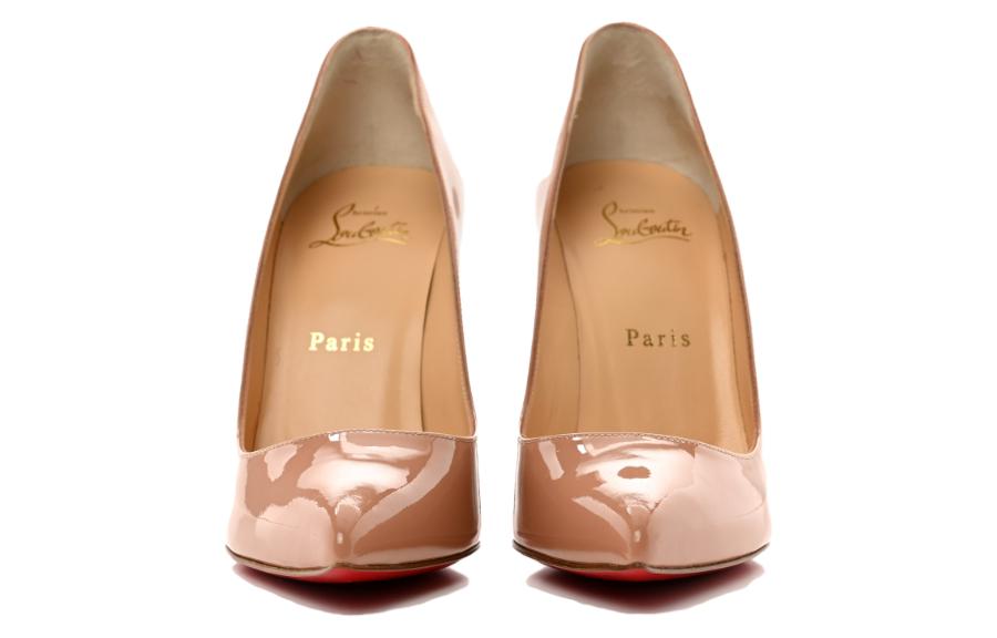 Туфли-лодочки Pigalle 100 мм из нубука натурального оттенка Christian Louboutin для женщин — фото 4