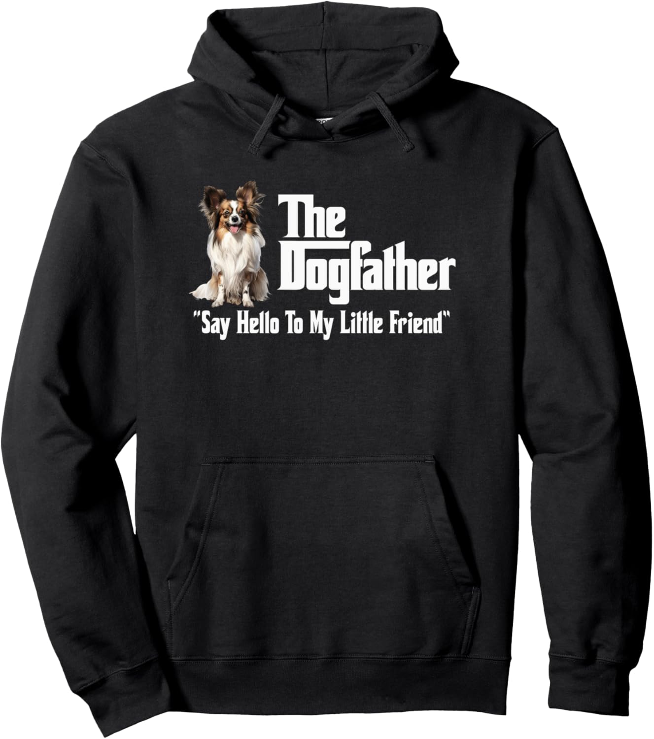 

Толстовка с капюшоном Papillion Dog Father Hoodie Utopia Sport Papillion Shop, черный